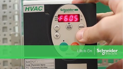 Configuring ATV212 Drive to Run Without Motor Connected | Schneider Electric
