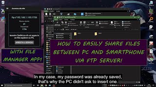 How to Easily Exchange Files Between PC and Smartphone via FTP Server! - TUTORIAL