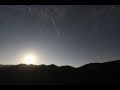 Coucher de lune dans latacama au chili  moonset in atacama desert in chile