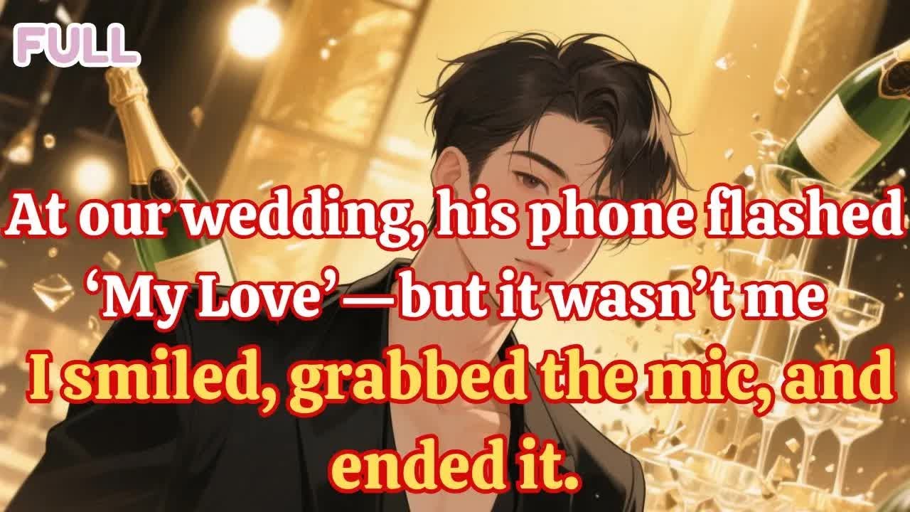 At our wedding, his phone flashed ‘My Love’—not me  I smiled, grabbed the mic, and ended it