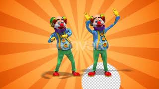 Funny Circus Clowns Dancing (2-Pack) | Motion Graphics - Videohive template