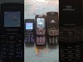 Samsung SGH C160 vs SGH E250 vs B5702 Startup/Shutdown