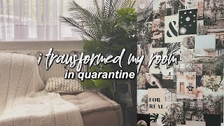 transforming my room in quarantine (chill aesthetic room makeover!)