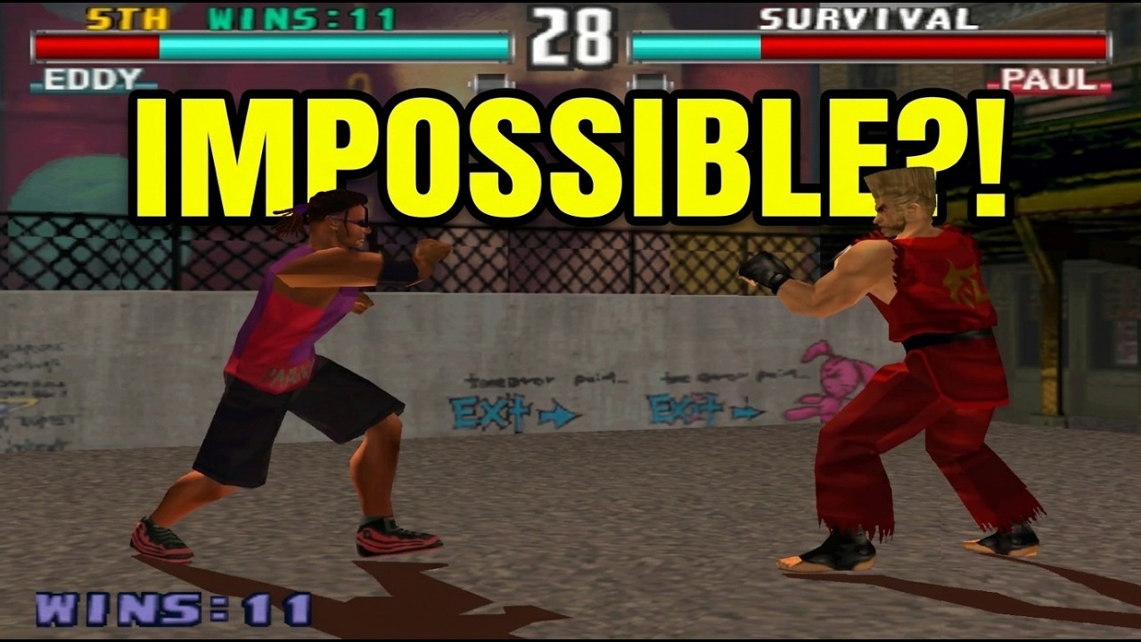 Tekken 3 Eddy Survival Mode – IMPOSSIBLE BRUTAL Capoeira Run