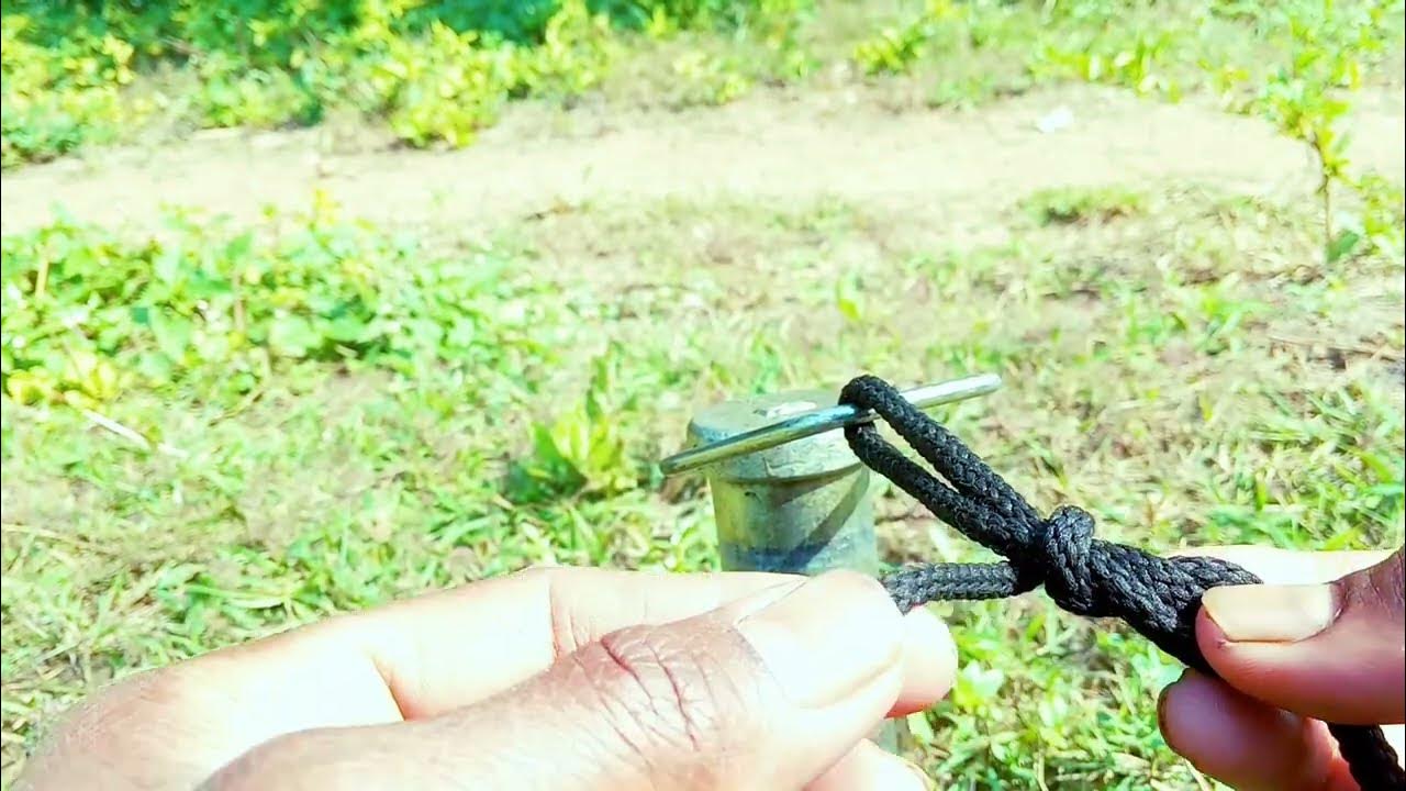 How to tie rope knots and learn easily jamming and non jamming rope