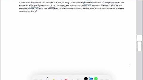 Solving a Value Mixture Problem using a Linear Equation ALEKS Math 95