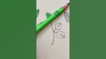 Thumbnail of Trick for  very easy leaf embroidery