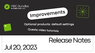 MBC Bundles - Release Notes: Jul 20, 2023