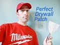 Perfect drywall patch how to tips pros dont even know