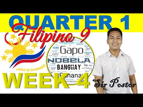 Quarter 1 | Filipino 9 – Week 4 | Nobela