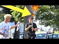 FIREWORK EXPLODES ON SECURITY GUARD DURING PRANK!!! (I Can&#39;t Believe This Happened!)