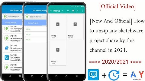 [New And Official] How to unzip any sketchware project share by this channel in 2021.