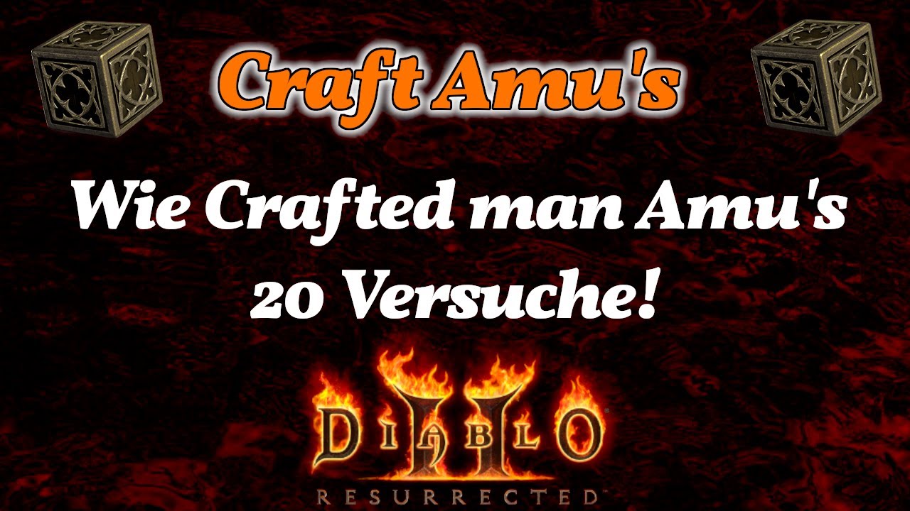 D2R Craft Rezepte - Amulette Craften Guide