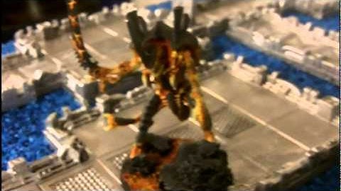 Warhammer 40K Custom Space Hulk Terrain Complex sci-fi set .mov