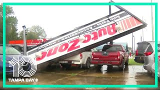 Video: Hurricane Laura damage in Adams County, Mississippi