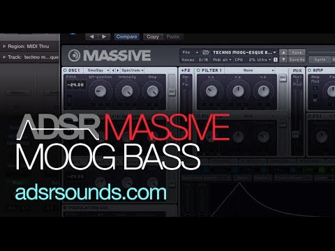 NI Massive - Techno Moog Bass - How To Tutorial - YouTube