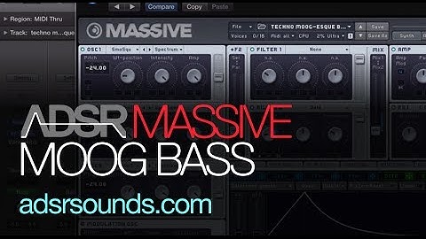 NI Massive - Techno Moog Bass - How To Tutorial