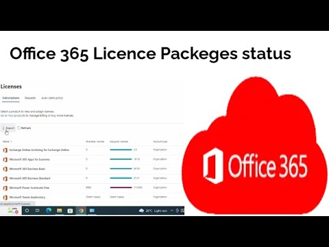 how to check office 365 license subscription status on your admin login