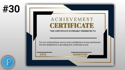 #30 CERTIFICATE Design ll Tutorial ll Pixellab ll NK DYNAMIC