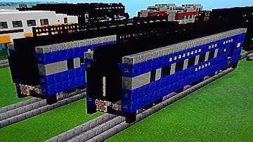 Minecraft B&O Cincinnatian Baggage Car Tutorial