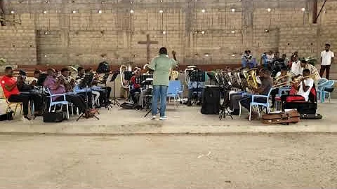 Central hall corps Band (Kinshasa) Rehearsal - Where eagles sing