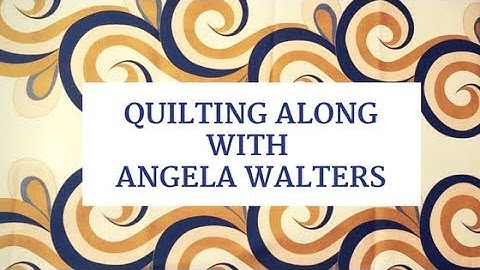 Join Angela Walters for a Brand New Free-Motion Quilting Along: Machine Quilting Feathers