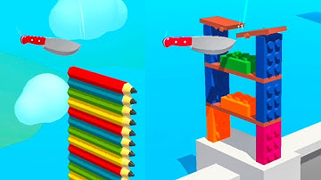 Slice it All! Levels (Levels 31-35) Gameplay (Android, ios ) #sliceitall #SliceItAll