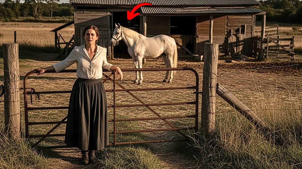 Viuda en duelo heredó la vieja granja de su esposo — donde aún esperaba el caballo que lo recordaba