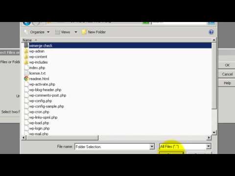 comparing files using winmerge