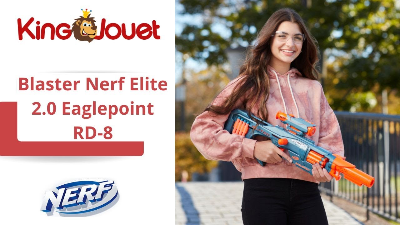 NERF Elite 2.0 Eaglepoint RD 8 Blaster with 16 Official Elite