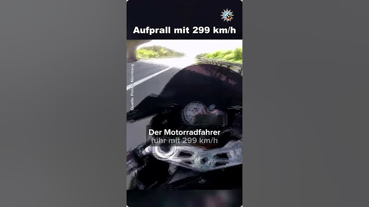 Motorrad-Raser: Unfall mit fast 300 km/h