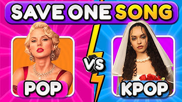 POP VS KPOP 💜 Save One Drop One🎵 | MUSIC QUIZ 2025