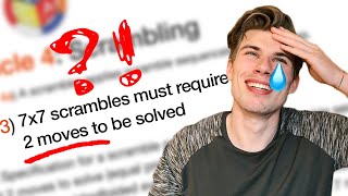 YOU WON'T BELIEVE THESE WCA REGULATIONS || Official Speedcubing Competition Rules