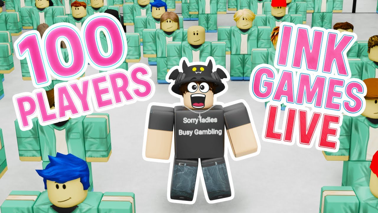100 PLAYERS INK GAMES WITH VIEWERS! LIVE - YouTube