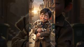 Poor Boy Saves a Hungry Puppy 🐶❤️ | Emotional AI Story #Shorts