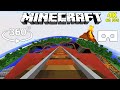 🎢 Minecraft 360° VR - Volcano Roller Coaster 4K 60 FPS Video