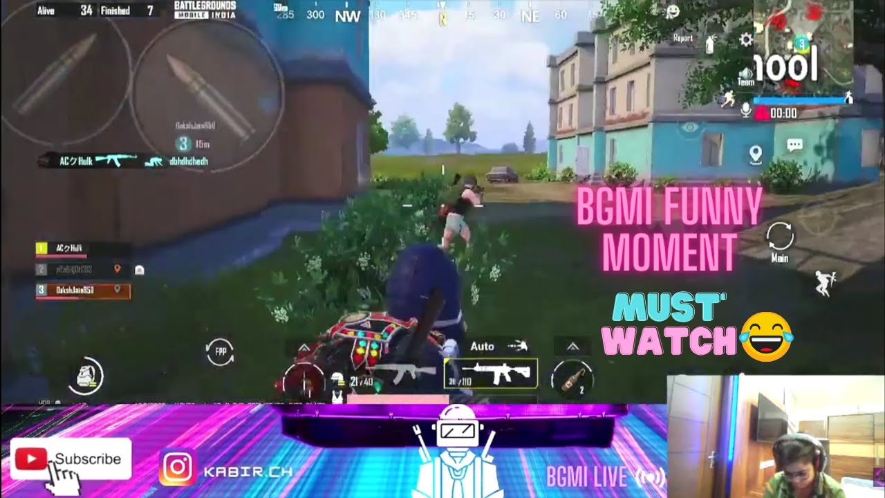 BGMI FUNNY MOMENT || AC Hulk #shorts