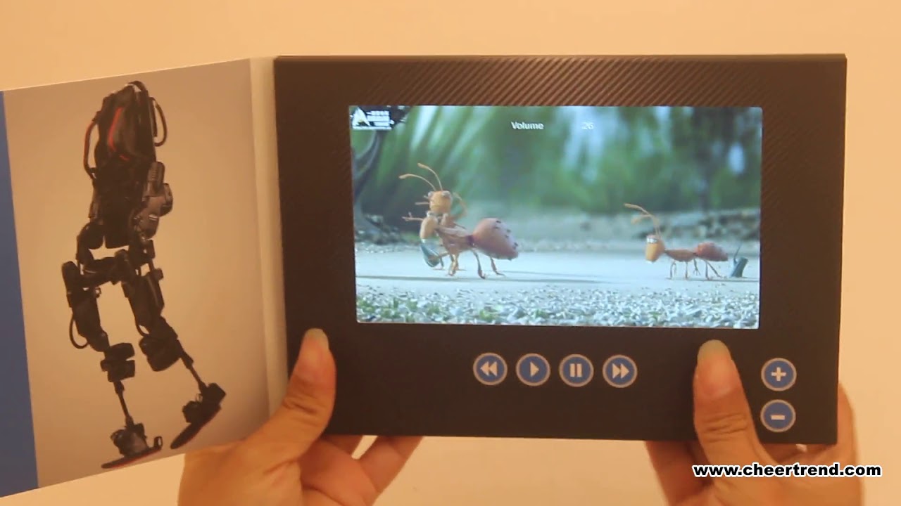 Factory Price High Quality Business Advertising 7 Inch lcd screen Video Brochure  Greeting Card