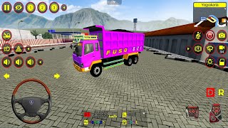 Mobil Truk Mitsubishi Fuso Dump Besar - Mobil Balap Truk Simulator Android Gameplay screenshot 5