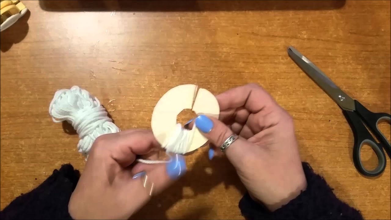 Tutorial : come fare i pompon (pon pon)  artigianali