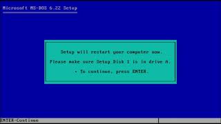 Installing Windows 3.1 in MS DOS in Windows 11