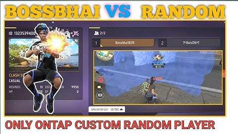 I Challenged Random Player in Free Fire 1v1 Custom