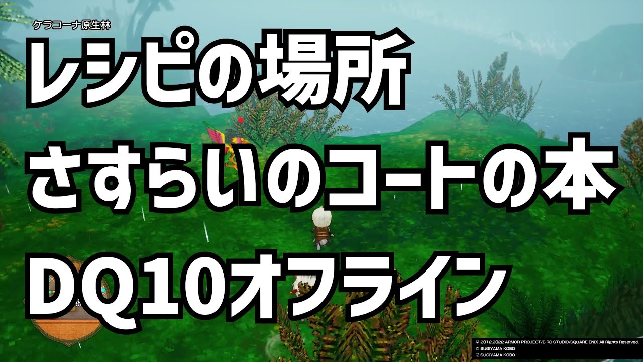 レシピ さすらいのコートの本 攻略 Dq10 ドラクエ10 ドラゴンクエスト10 Youtube