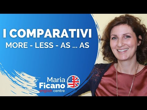 Inglese: i comparativi, more, less, as ... as (Esercizi finali)