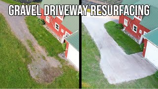 Gravel Driveway Resurfacing with Landplane!