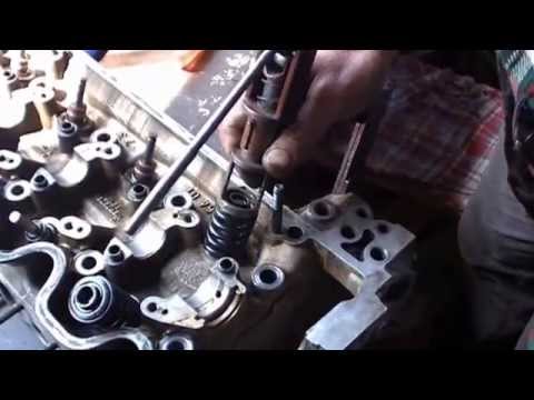 ремонт головки блока цилиндров мерседес W124 мотор М102 repair cylinder head engine M102 Mercedes W1