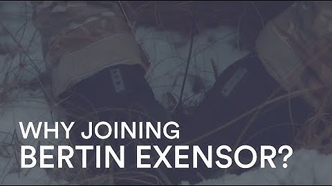 Why joining Bertin Exensor?