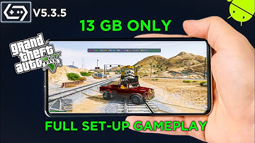GTA 5  13 GB EXTREMELY LITE on Android 😱 | Gamehub Emulator Full Setup + GTA5 Gameplay