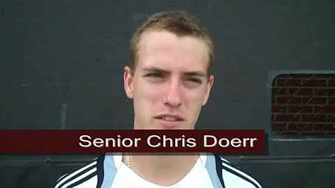 Men's Tennis Senior Day Chris Doerr