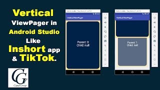 Vertical  ViewPager Like  Inshort app & TikTok in android. screenshot 1